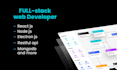 develop node js api, javascript, react, mongodb, HTML and css