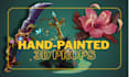 create 3d handpainted props for game