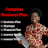 write detailed sba, loan, investor ready, startup  business plan, financial plan