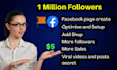 create facebook page and increase followers viral page setup