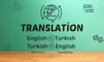 do fast and reliable english to turkish translation and vice versa