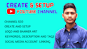 create and setup youtube channel