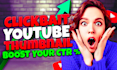 design stunning unique and eye catching youtube thumbnails within an hour