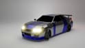 create low poly car 3d models