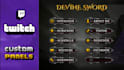 make amazing and custom twitch panels for twitch channel