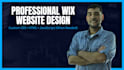 design a professional wix website with custom code