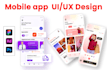 do mobile apps UI UX, wireframes design for ios and android by figma