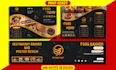do restaurant menu, digital menu, with bi fold, tri fold brochure tv menu design