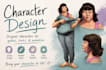 draw unique character design for your project