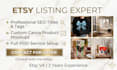 create etsy SEO listings with canva mockups