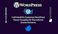install fix customize wordpress theme template kit themeforest envato elements