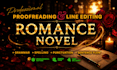 proofread and line edit your romance novel