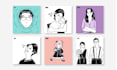 make a minimalist japanese style illustration for you