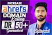 increase ahrefs,ahrefs dr, dr rating,dr rating dr 50