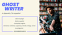 be your ghost writer or escritor fantasma