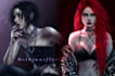 draw gothic dark fantasy illustration, character art