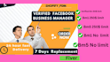 create a fresh facebook business manager and ad account