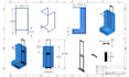 2d cad drawing, technical drawing, engineering drawing, mechanical drawing