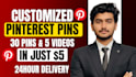 design professional pinterest pins
