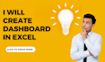 build dynamic excel dashboard and do financial analysis
