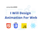 design web animations using html,css and js