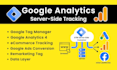 setup google analytics 4, ga4 events, server side tracking with tag manager