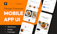 create mobile app UI UX design with figma