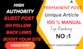 make high authority score dofollow backlinks for fast ranking