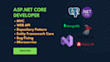 develop dot net core api and web app using ef core