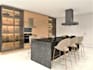 do kitchen design and kitchen interior design 3d rendering