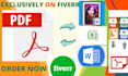 do PDF conversion to excel or word or csv or image to pdf