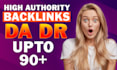 make high da authority quality dofollow SEO backlinks tf da