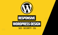 build responsive wordpress website design and blog website