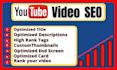 do optimize youtube video SEO for top ranking