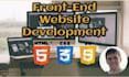 build your front end website using HTML and CSS