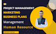 write business project marketing or HR management topics
