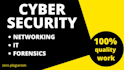 write technical content related to IT, cyber security and blockchain work