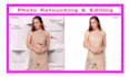 do high end skin retouching, skin smoothing