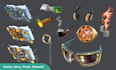 create 2d game assets and game icon