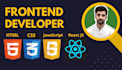 be your frontend website developer in html, css and react js