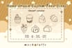 make custom lineart hand drawn food doodles and icons