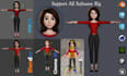 do 3d character rigging in maya, iclone, blender, unity etc