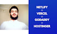 deploy your react js next js website to netlify, vercel, godaddy, hostinger