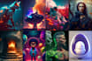 create ai art, ai illustrations, ai characters