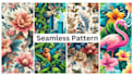 create seamless textile pattern ,repeated pattern