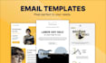 design a responsive custom HTML template for you