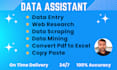 do fastest data entry, data scraping, data mining,  convert pdf to excel