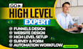 build gohighlevel CRM automation workflows funnels and integrations