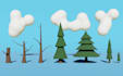 create 3d low poly model