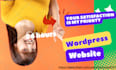 create responsive wordpress website build  wordpress redesign elemetor wp design